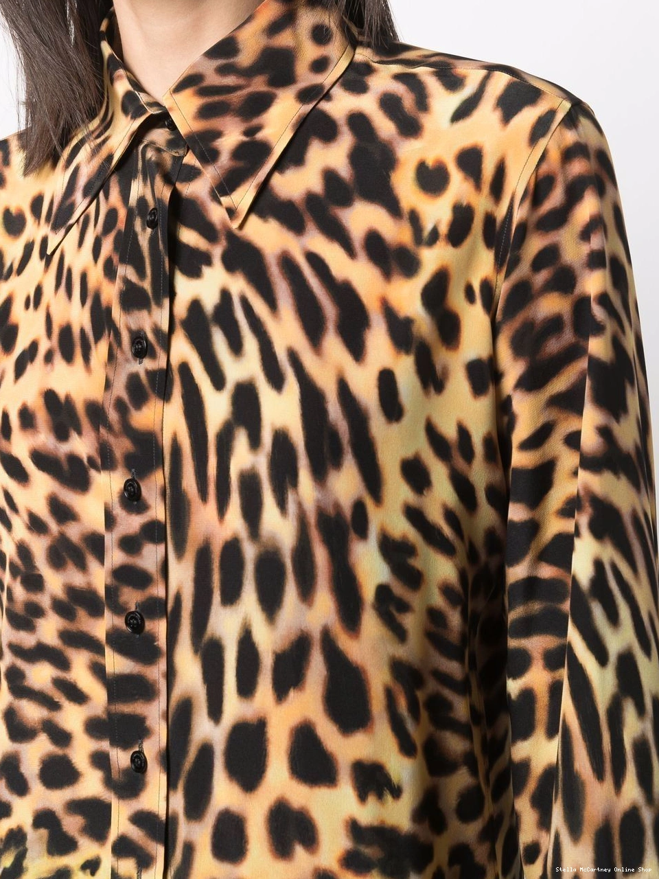 Cheap all-over Stella Women shirt McCartney leopard-print 0817